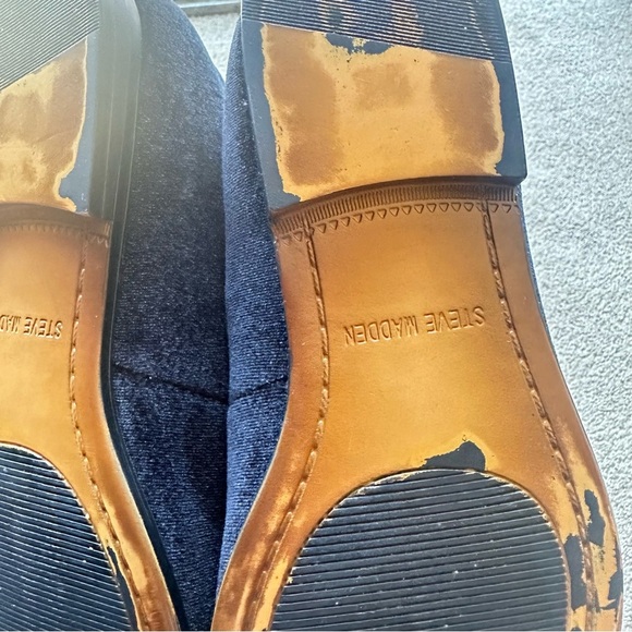 Steve Madden Black Loafers with Patent Strap - Picture 8 of 9